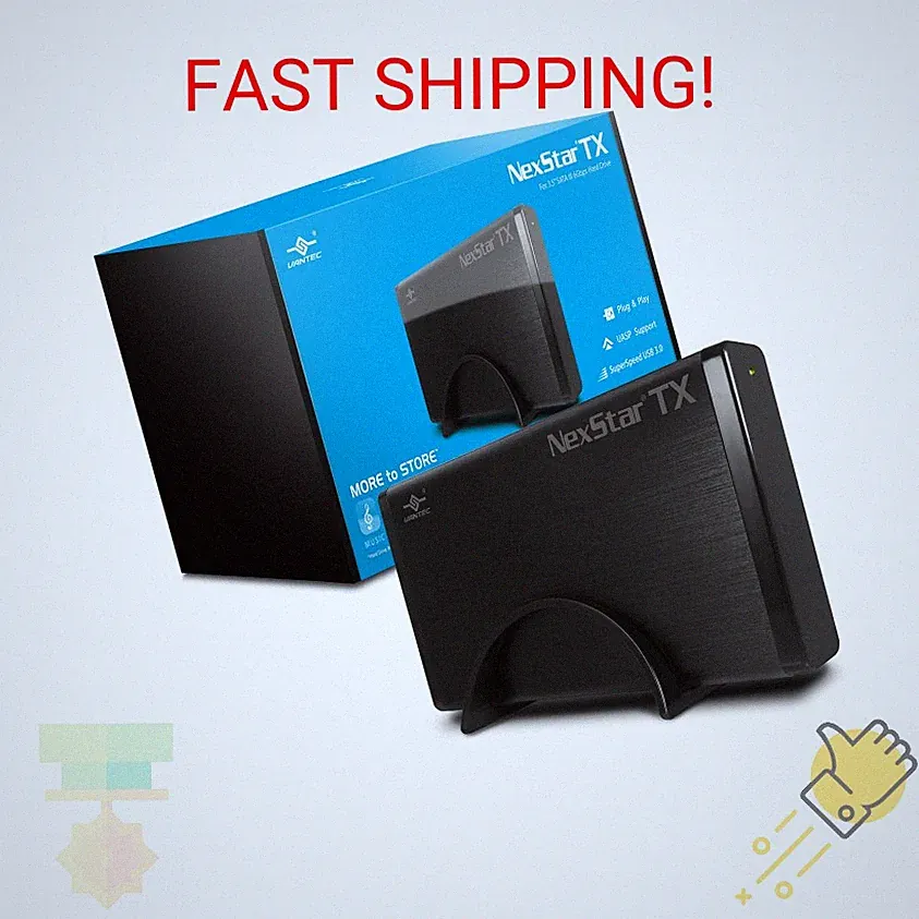 Vantec NexStar TX 3.5" USB 3.0 Hard Drive Enclosure (NST-328S3-BK ),Black