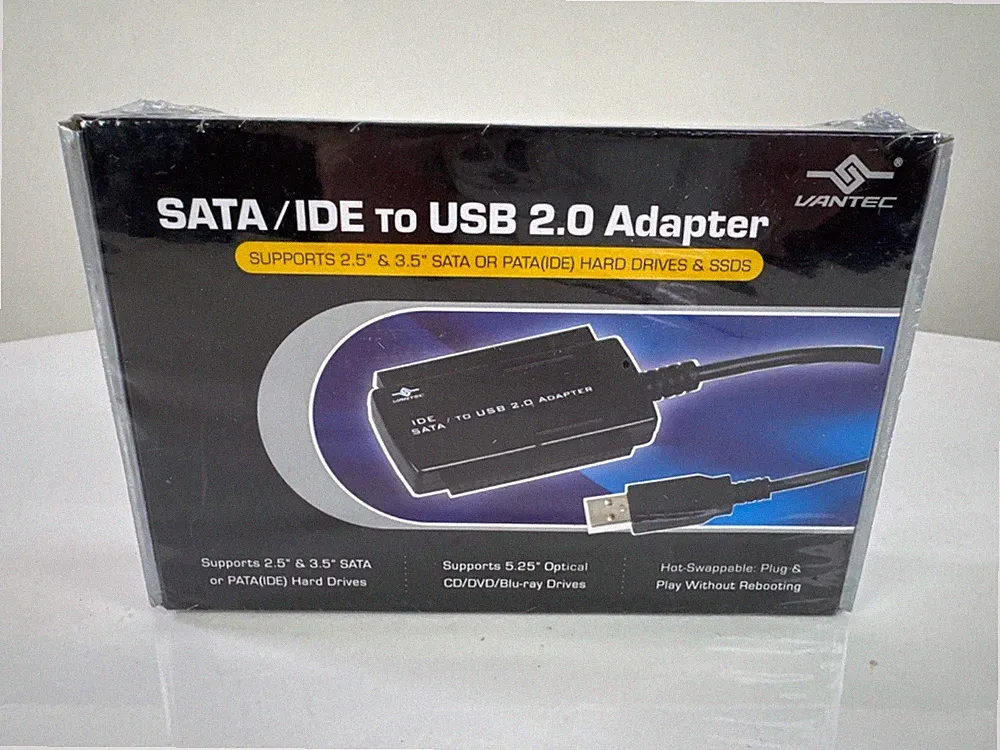 Vantec SATA/IDE to USB 2.0 Adapter New Unopened
