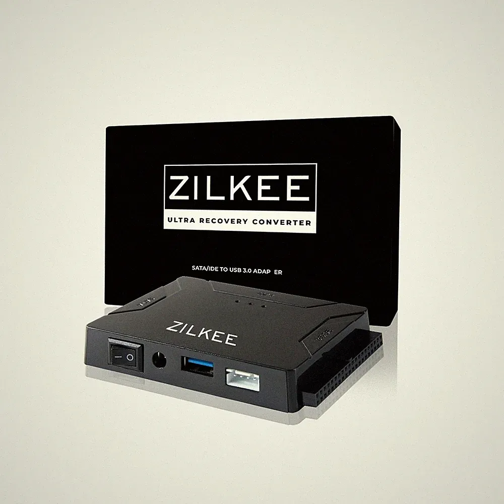 ZILKEE SATA/IDE to USB 3.0 Hard Drive Adapter - Universal Converter for 2.5&#822